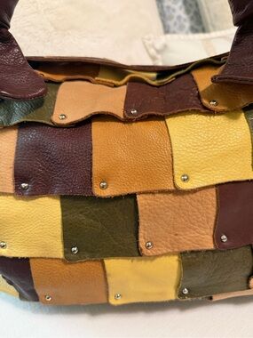 Vintage 2000s B. Makowsky Multicolor Shoulder Bag